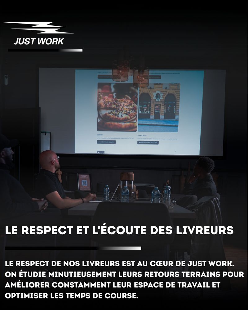 Le respect et l'écoute des livreurs